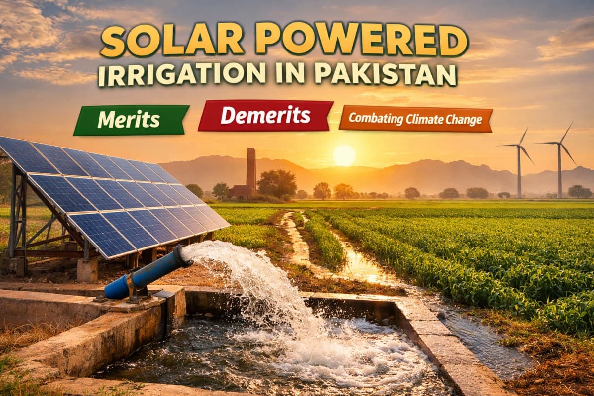 Solar Powered Irrigation in Pakistan: Merits, Demerits & Its Role in Combating Climate Change