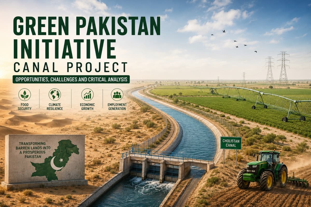 Green Pakistan Initiative Canal Project: Opportunities, Challenges and Critical Analysis