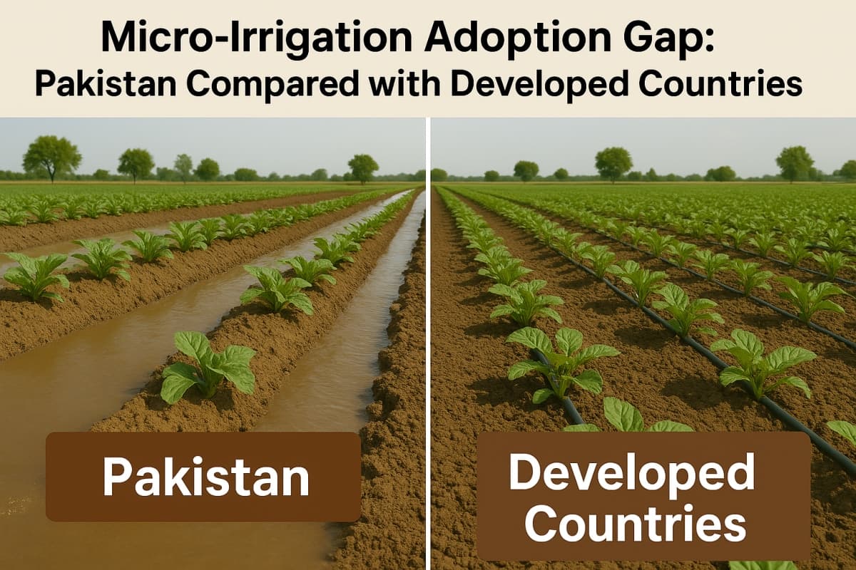 Micro-Irrigation Adoption Gap: Pakistan Compared with Developed Countries