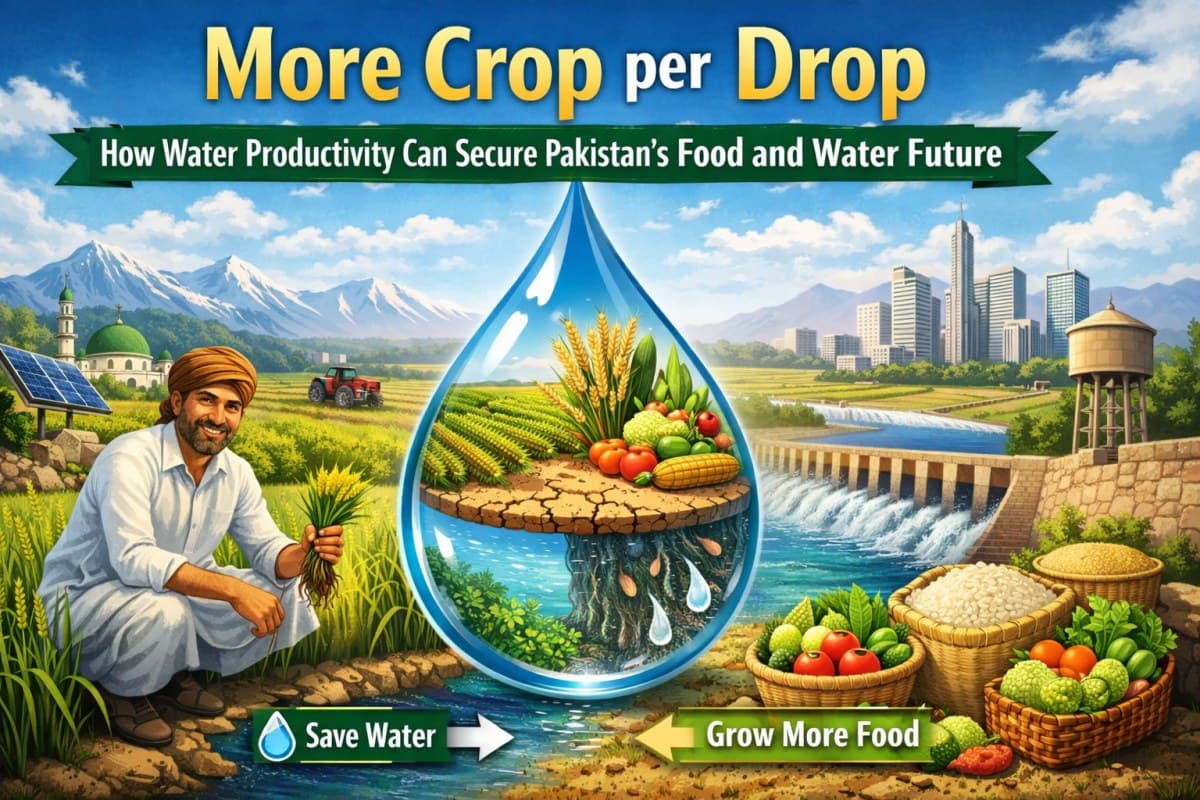More Crop per Drop: How Water Productivity Can Secure Pakistan’s Food and Water Future