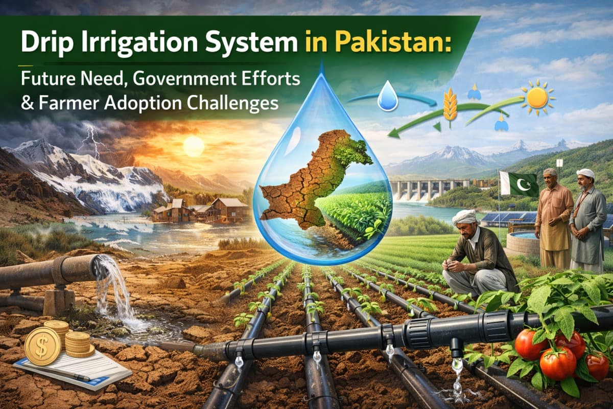 Drip Irrigation System in Pakistan: Future Need, Government Efforts & Farmer Adoption Challenges