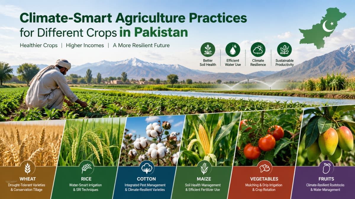 Climate-Smart Agriculture Practices for Different Crops in Pakistan